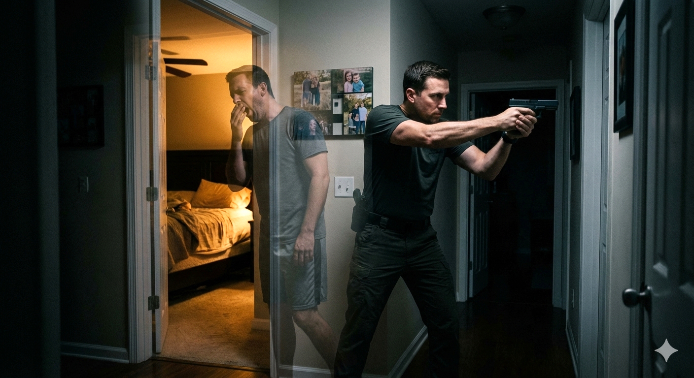 Home defense training - from asleep to ready